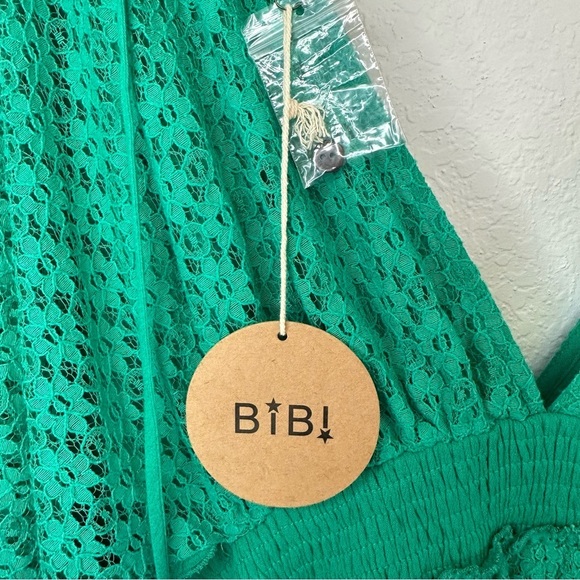 BIBI Green Island Beauty Romper Green 1X - Picture 13 of 16